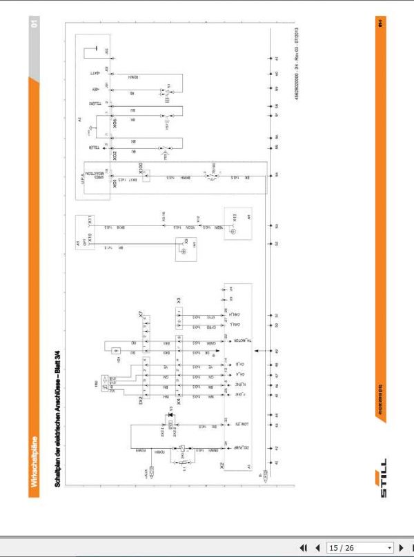 Still Pallet Truck ECU25 ECU30 ECU30 Special Electrical Hydraulic Schematic DE 2