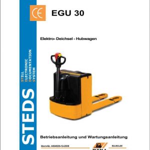 Still Pallet Truck EGU 30 Operating Manual DE 1