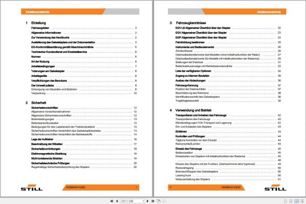 Still Pallet Truck EGV EGV LB EGP Operating Manual DE 2