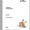 Still Pallet Truck EXH 25 30 EXH SF 20 25 Circuit Diagrams DE 1