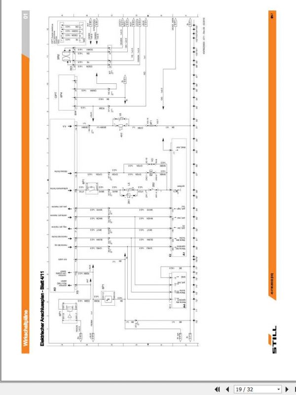 Still Pallet Truck FU X20 Electrical Hydraulic Schematic DE 2