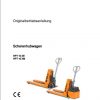 Still Pallet Truck HPT 10XE HPT 10XM 0058 0059 Operating Maintenance Manual DE 1