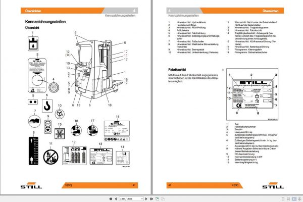 Still Reach Truck FM X FM XN 1801 Operating Manual DE 3