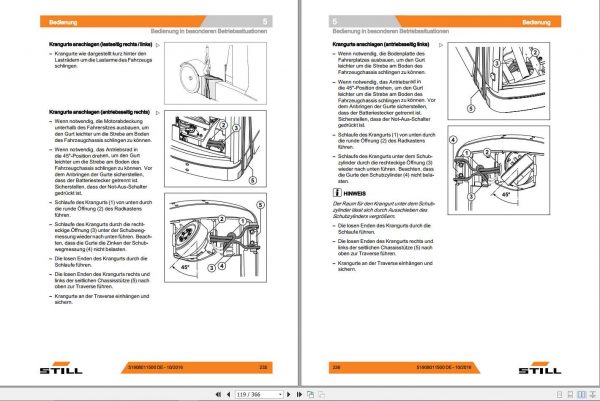 Still Reach Truck FM X FM XN FM XW FM XEW 1900 1922 Operating Manual DE 3