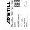 Still Saxby High Lift Truck EGG 10 12 16 Operating Manual 1