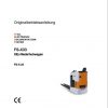 Still Seated Pallet Truck FS X 33 1301 Operating Manual DE 1
