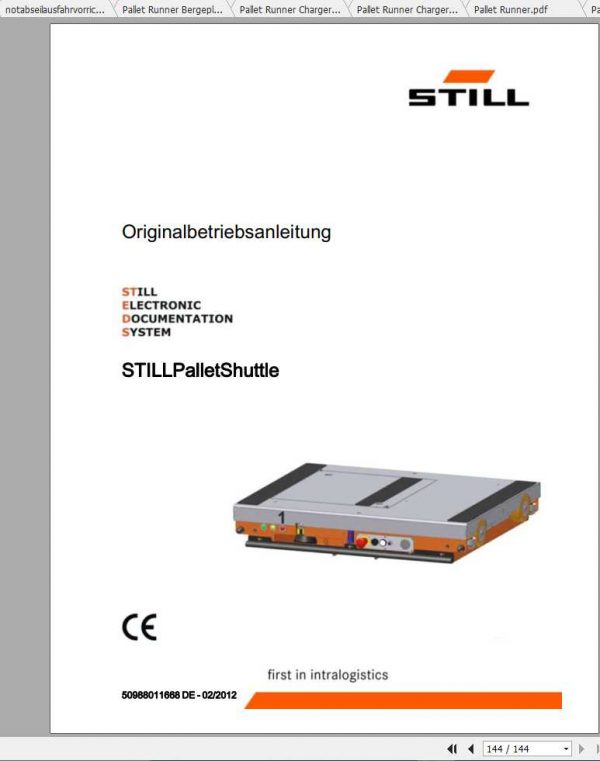 Still Supplement Operating Manual DE 2