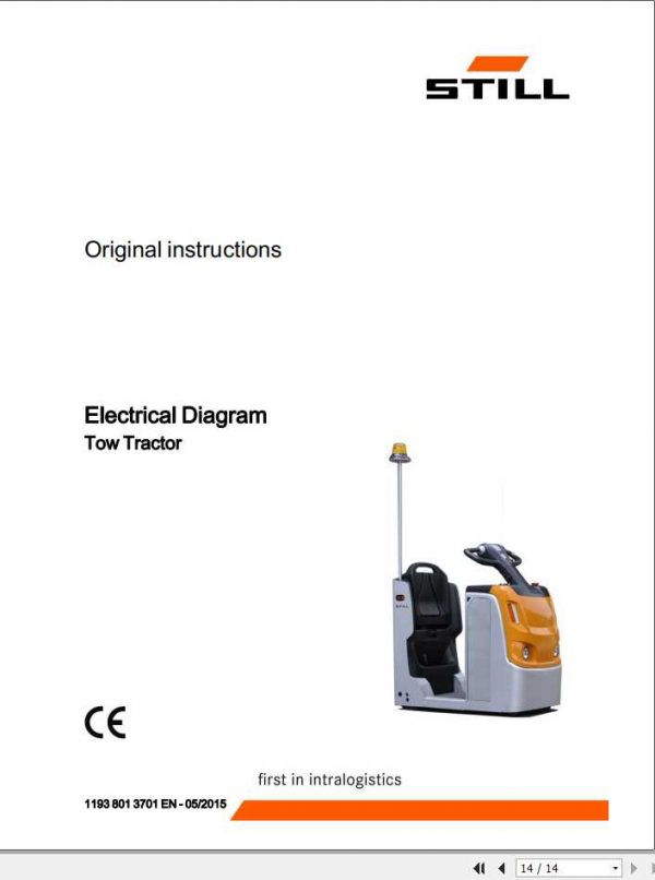 Still Tow Tractor LTX 20 0611 0612 Circuit Diagrams 1