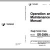 Tadano Mobile Crane 2021 DVD GR GT TC Series All Model Operator Maintenance Manual 5