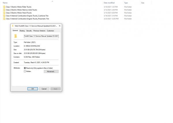 Yale Forklift Class 1 5 Full Model DVD Service Manuals Updated 03 1