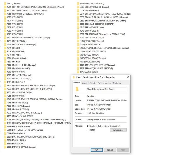 Yale Forklift Class 1 5 Full Model DVD Service Manuals Updated 03 2 1