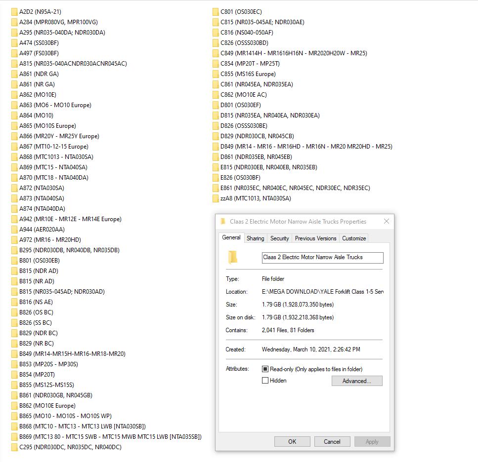Yale Forklift Class 1 5 Full Model DVD Service Manuals Updated 03 3