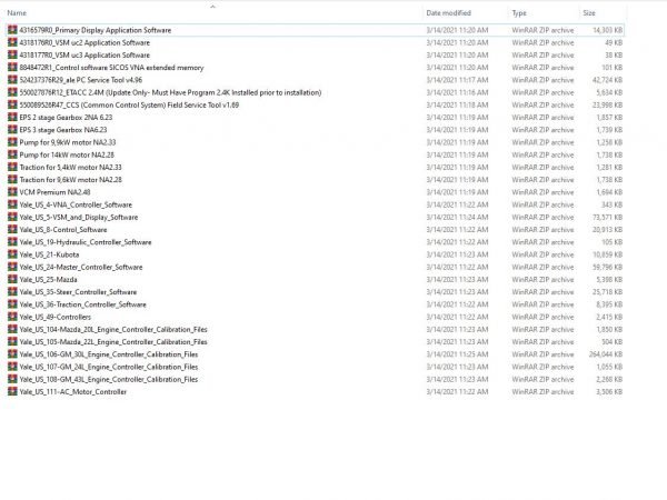 Yale Forklift Software Updated 03.2021 New