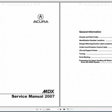 2003 ACURA MDX SERVICE MANUAL PDF visual data 8