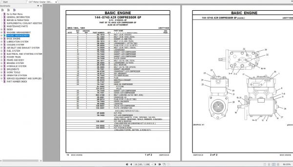 CAT Motor Grader 16H 6ZJ1 Up Parts Manuals SEBP2425 29 2