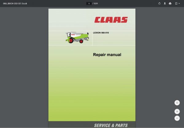 CLAAS WebTIC Offline 03.2021 Operator Manual Repair Manual Service Documentation 5