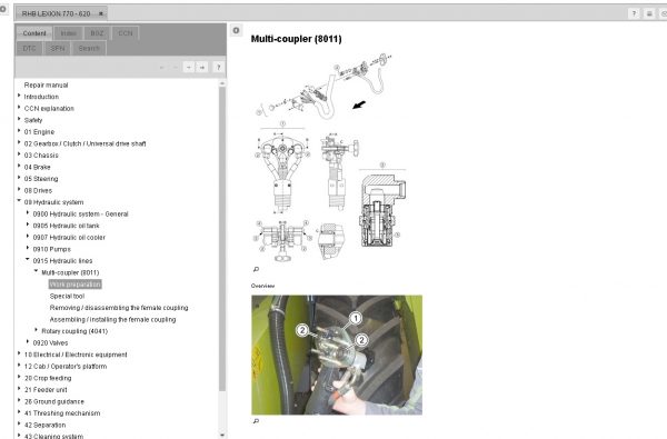CLAAS WebTIC Offline 03.2021 Operator Manual Repair Manual Service Documentation 7