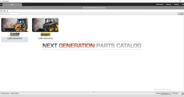 CNH New Holland Case CE Construction Latin America EPC 02.2021 Spare Parts Catalog DVD Combo 1