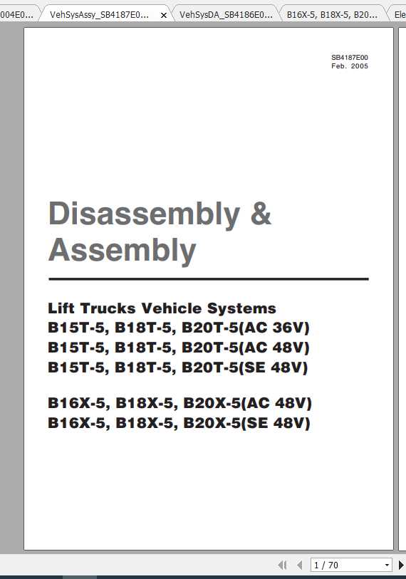 Daewoo Doosan Forklift B16X 5 B18X 5 B20X 5 AC 48V Service Manual 1