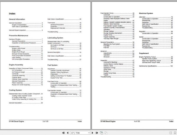 Daewoo Doosan Forklift D100 D120 Service Manual 2