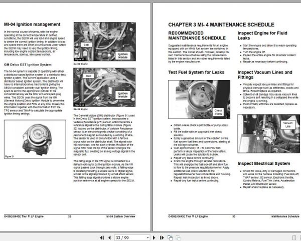 Daewoo Doosan Forklift G430E G643E Tier II LP Engine Service Manual 2