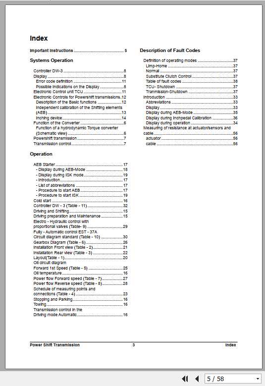 Daewoo Doosan Forklift Transmission 3WG 116 161 Service Manual 2