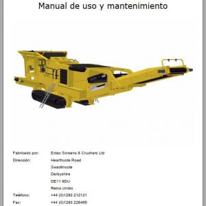 Extec Crusher C12 Mantenance Manual Es 1