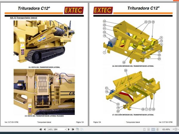 Extec Crusher C12 Mantenance Manual Es 3