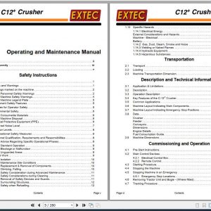 Extec Crusher C12 Operation Mantenance Manual 2 1