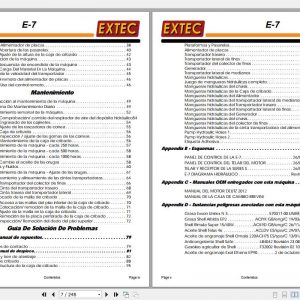Extec Crusher E7 Operation Mantenance Manual Es 2
