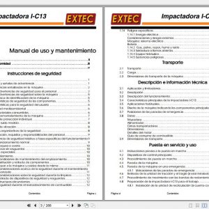 Extec Crusher I C13 Impactor Mantenance Manual ES 2