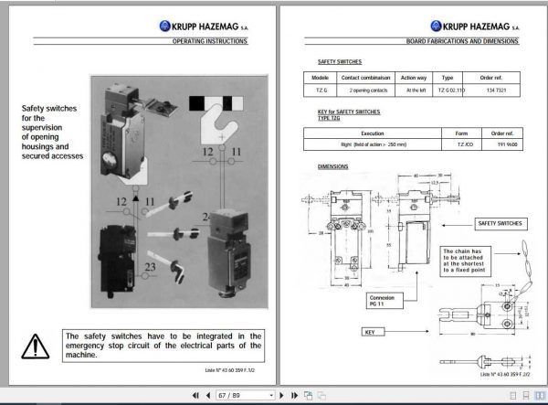 Extec Crusher Impac Operation Part List Manual 2