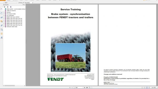 FENDT TRACTOR 22.2GGB PDF Diagrams Operator Manual Workshop Manuals English EN DVD 6