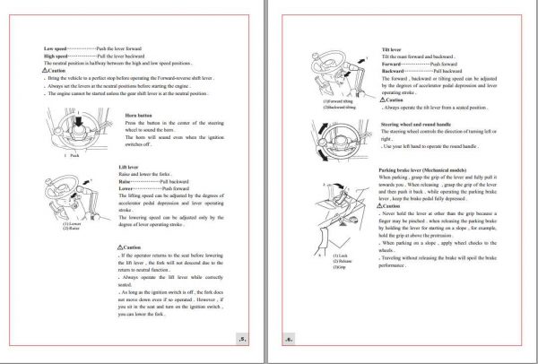 Goodsense Forklift 1T 3T Operating and Service Manual 2