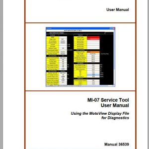 Goodsense Forklift Woodward MI 07 Service Tool Manual 36539 1