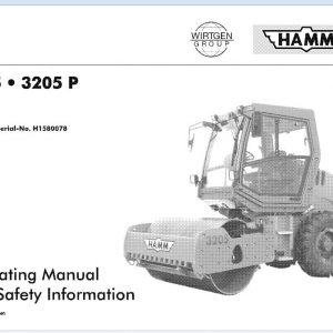 Hamm Roller 3205 3205P 1.58 Electric Hydraulic Diagrams DEEN 1
