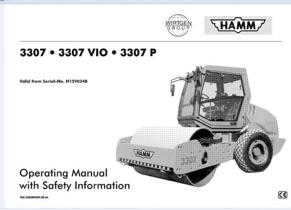 Hamm Roller 3307 3307 VIO 3307P H1.59 Electric Hydraulic Diagrams DEEN 1