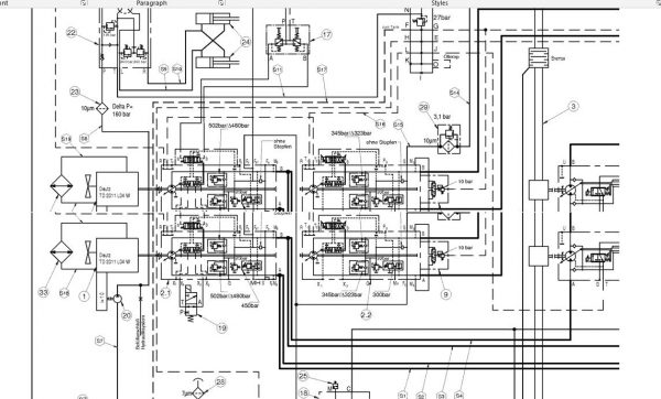 Hamm Roller 3307 3307 VIO 3307P H1.89 Electric Hydraulic Diagrams DEEN 3
