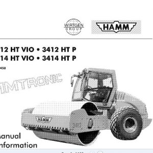Hamm Roller 3412VIOP 3414VIOP H1.60 Electric Hydraulic Diagrams DEEN 1