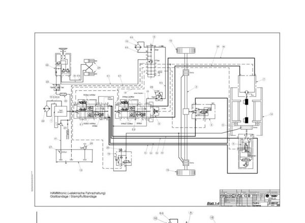 Hamm Roller 3412VIOP 3414VIOP H1.60 Electric Hydraulic Diagrams DEEN 3