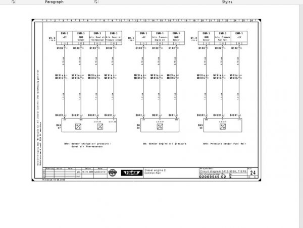 Hamm Roller 3516HTP 3518HTP 3520HTP H1.76 Electric Hydraulic Diagrams DEEN 2