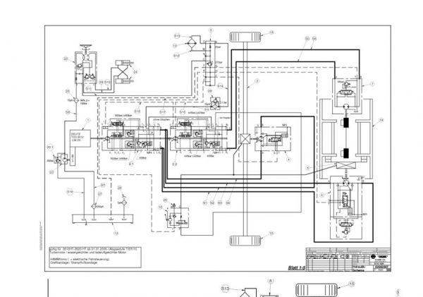 Hamm Roller 3516HTP 3518HTP 3520HTP H1.76 Electric Hydraulic Diagrams DEEN 3