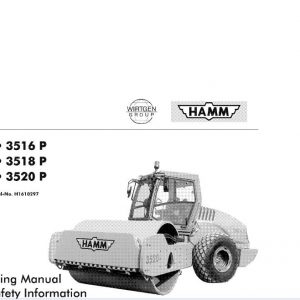 Hamm Roller 3516P 3518P 3520P H1.61 Electric Hydraulic Diagrams DEEN 1