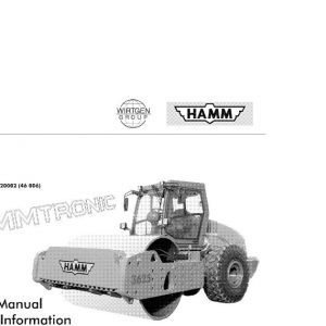 Hamm Roller 3625 HT H1.62 Electric Hydraulic Diagrams DEEN 1