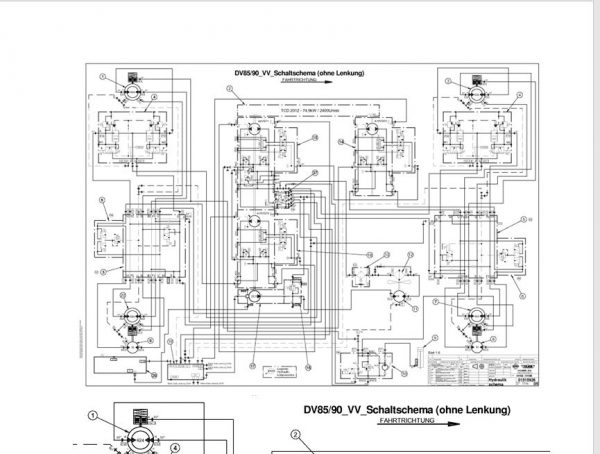 Hamm Roller 3625 HT H1.62 Electric Hydraulic Diagrams DEEN 2