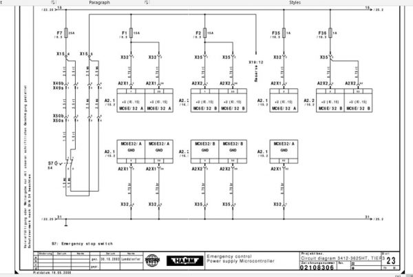 Hamm Roller 3625 HT H1.77 Electric Hydraulic Diagrams EN 2