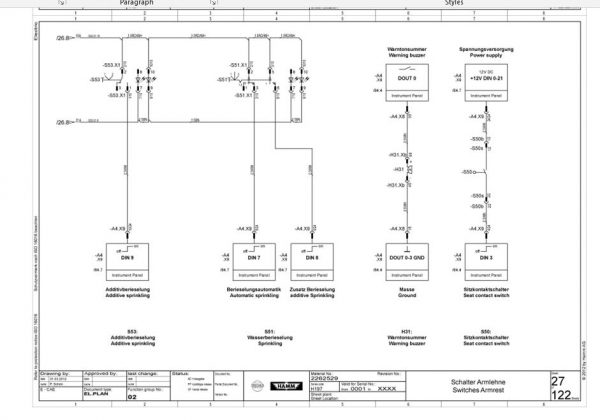 Hamm Roller DV85VVTVVOTO H1.98 Electric Hydraulic Diagrams DEEN 2