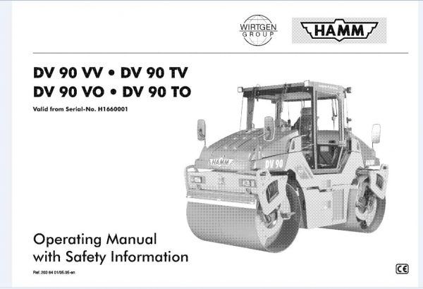 Hamm Roller DV90VVTVVOTO H1.66 Electric Hydraulic Diagrams DEEN 1