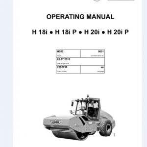 Hamm Roller H18iP H20iP H2.02 Electric Hydraulic Diagrams DEEN 1
