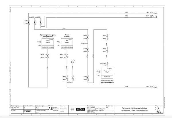 Hamm Roller H25i H2.03 Electric Hydraulic Diagrams DEEN 2